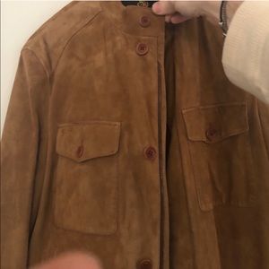 Never sold - Loro Piana suede spring bomber jacket
